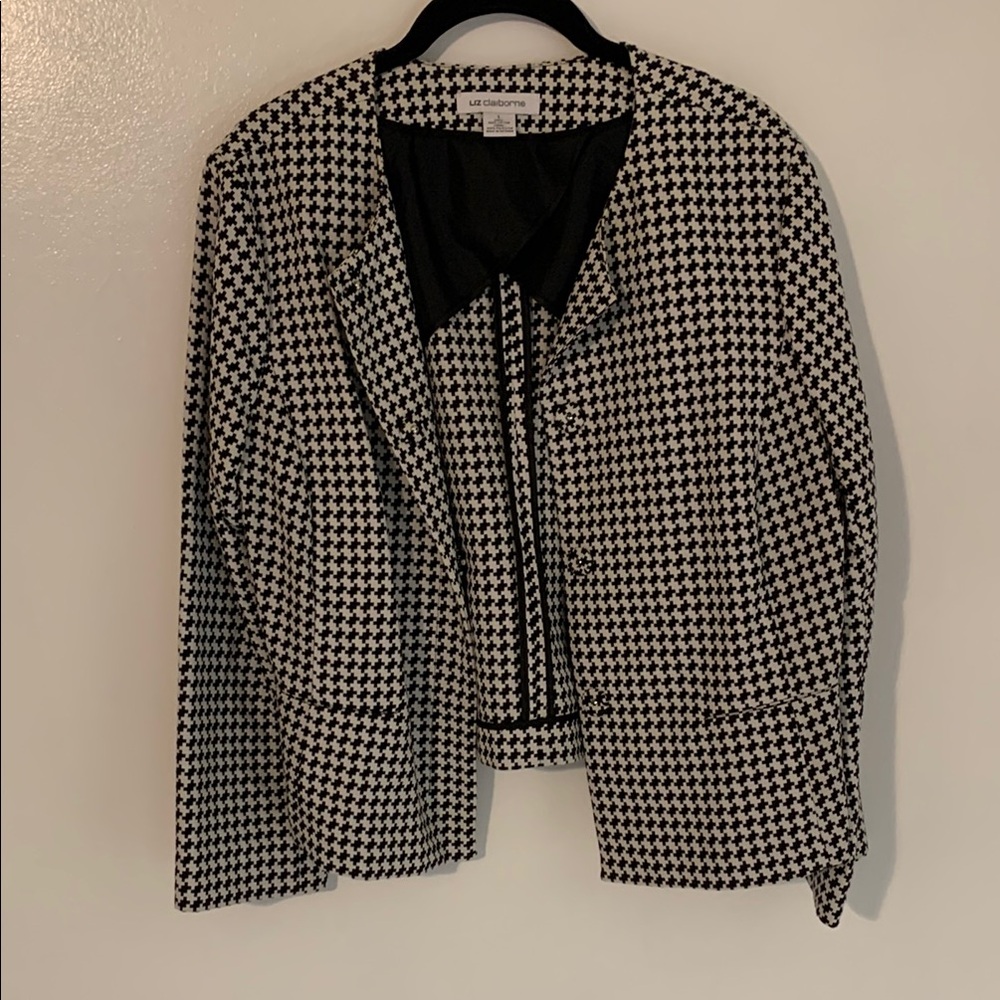 Liz Claiborne Women's Houndstooth Jacket